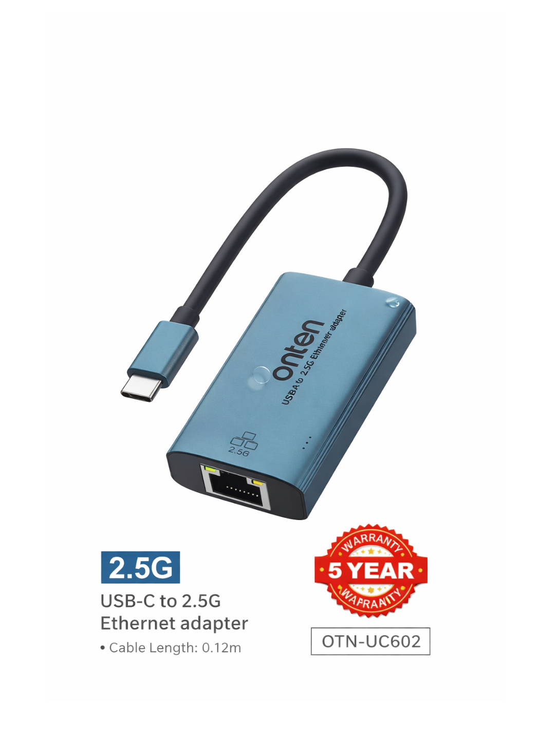 Onten UC602 – 2.5G проводной интернет адаптер проводной интернет, адаптер для ноутбука