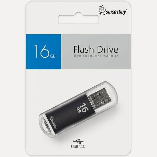Изображение товара USB флешка Smartbuy 16Gb V-Cut black USB 2.0