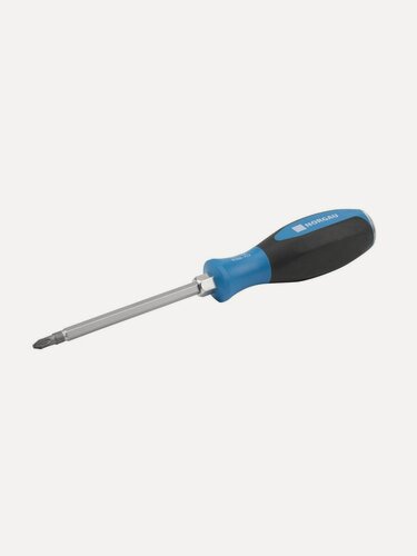 Изображение товара Крестовая ударная отвертка PZ2х100 NORGAU Industrial из CrVMo стали с двухкомпонентной рукояткой и шестигранным стержнем