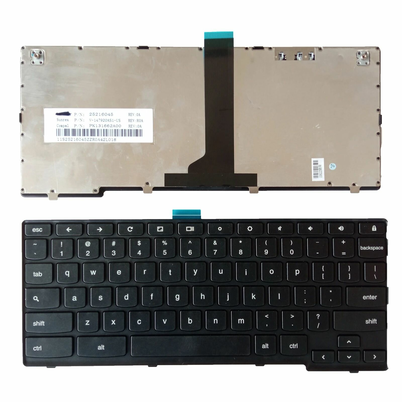 Американская клавиатура для Lenovo Chromebook N20 N20P с чёрной рамкой клавиатура ноутбука