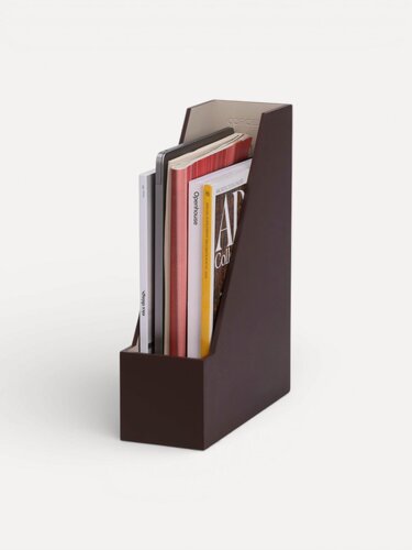 Изображение товара Лоток / Органайзер для бумаг вертикальный A41 Duo, дерево, цвет бордовый