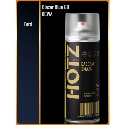 фото Аэрозольная краска "ford blazer blue gd/8cwa" hotz, 1k базовая автомобильная ремонтная эмаль, металлик, 520 ml