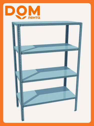 Изображение товара Стеллаж пакс-металл Титан МС-183, металлический, белый, 180x75x30 см