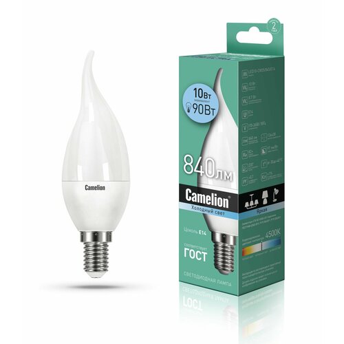 Светодиодная лампочка Camelion LED10-CW35/845/E14