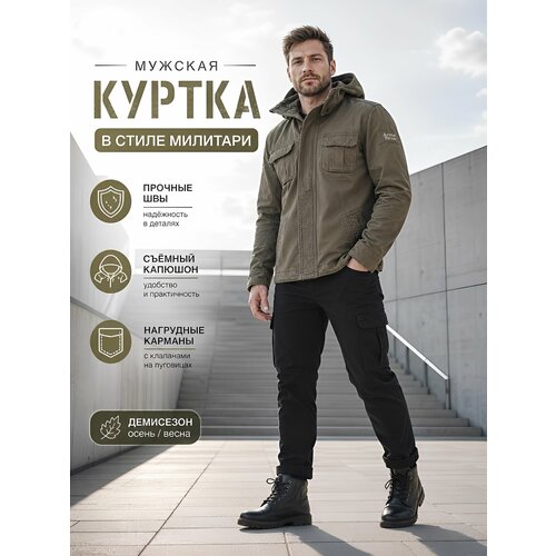 фото Ветровка armed forces, размер m, оливковый