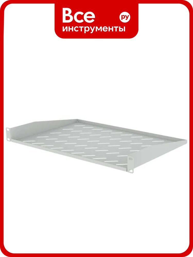 Полка консольная Filum FL-RSHС-1U-315-GY 19", 1U, перфорированная, глубина 315 мм, серая, 00-01206609