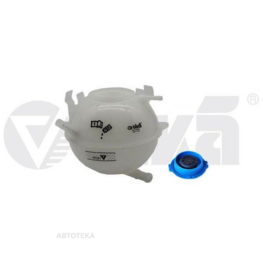 Бачок расширительный VIKA 11211837501 AUDI A3, SKODA Octavia II, VW Golf 5/Passat/Touran/Tiguan 1.4-3.6/TDI/SDI/FSI 03-> (с крышкой)