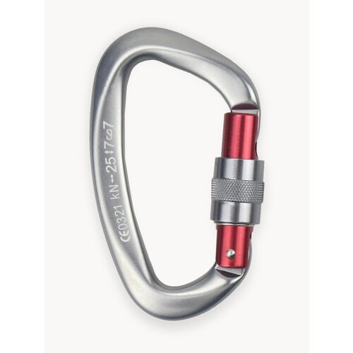 Карабин 25 KN для Туризма , Альпинизма и Скалолазание. Серый