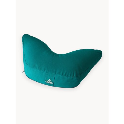 Подушка для медитации йоги с лузгой гречихи Yogamatic изумруд