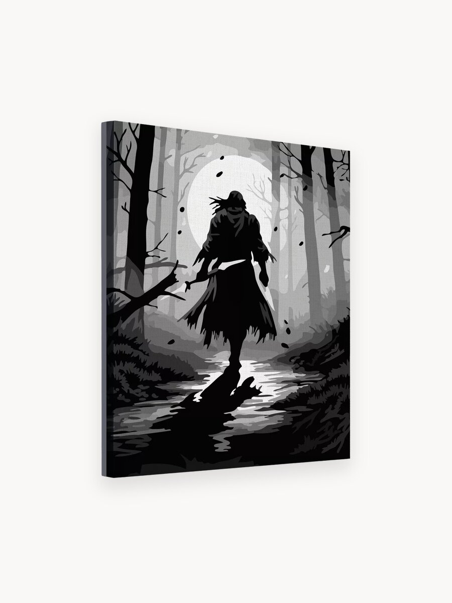 Картина по номерам на холсте с подрамником 40х50 см Странник