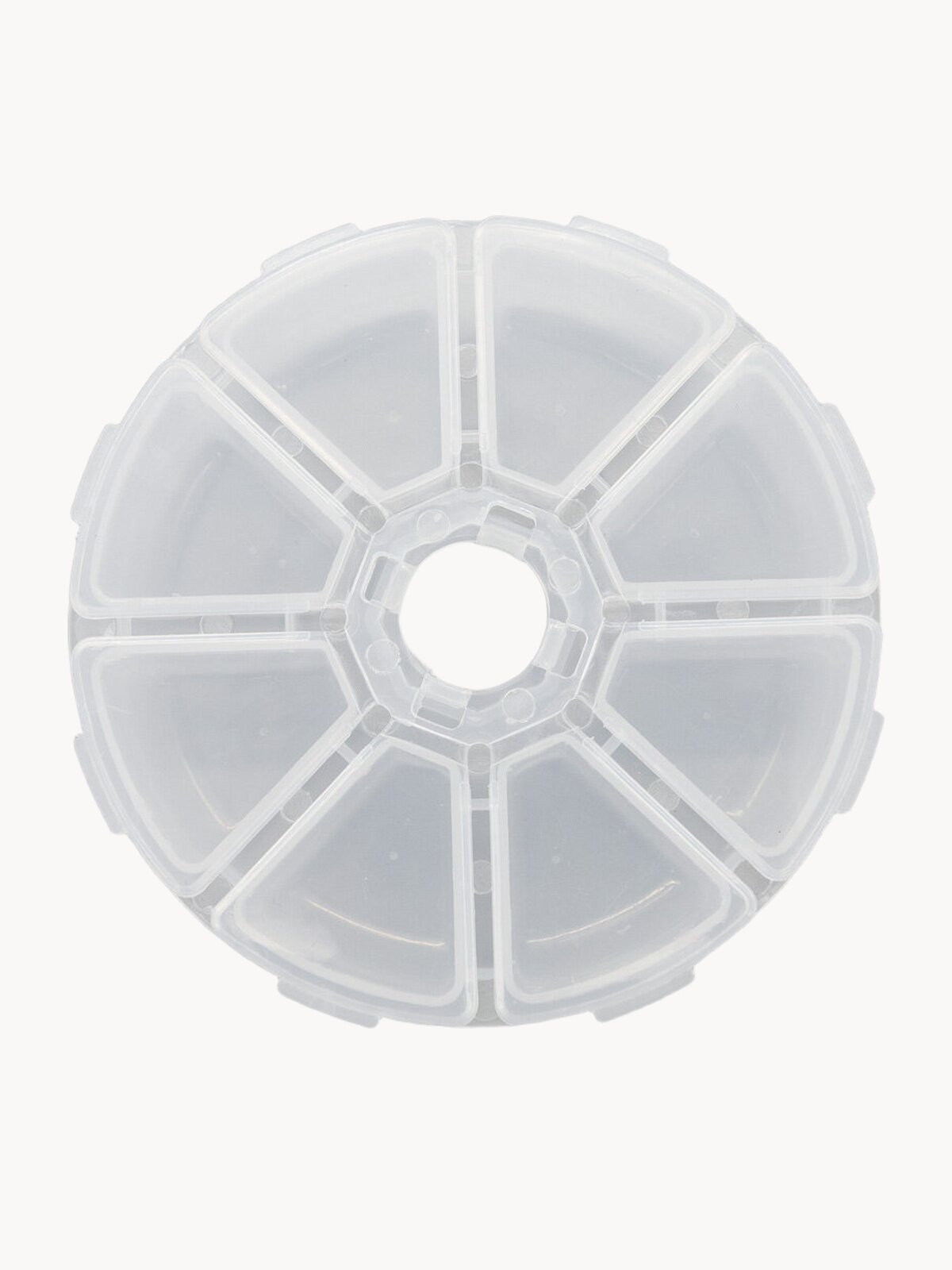 Органайзер для мелочей, бисера, бусин, 8 секций, диаметр 10 см, пластиковый, Hobby&Pro