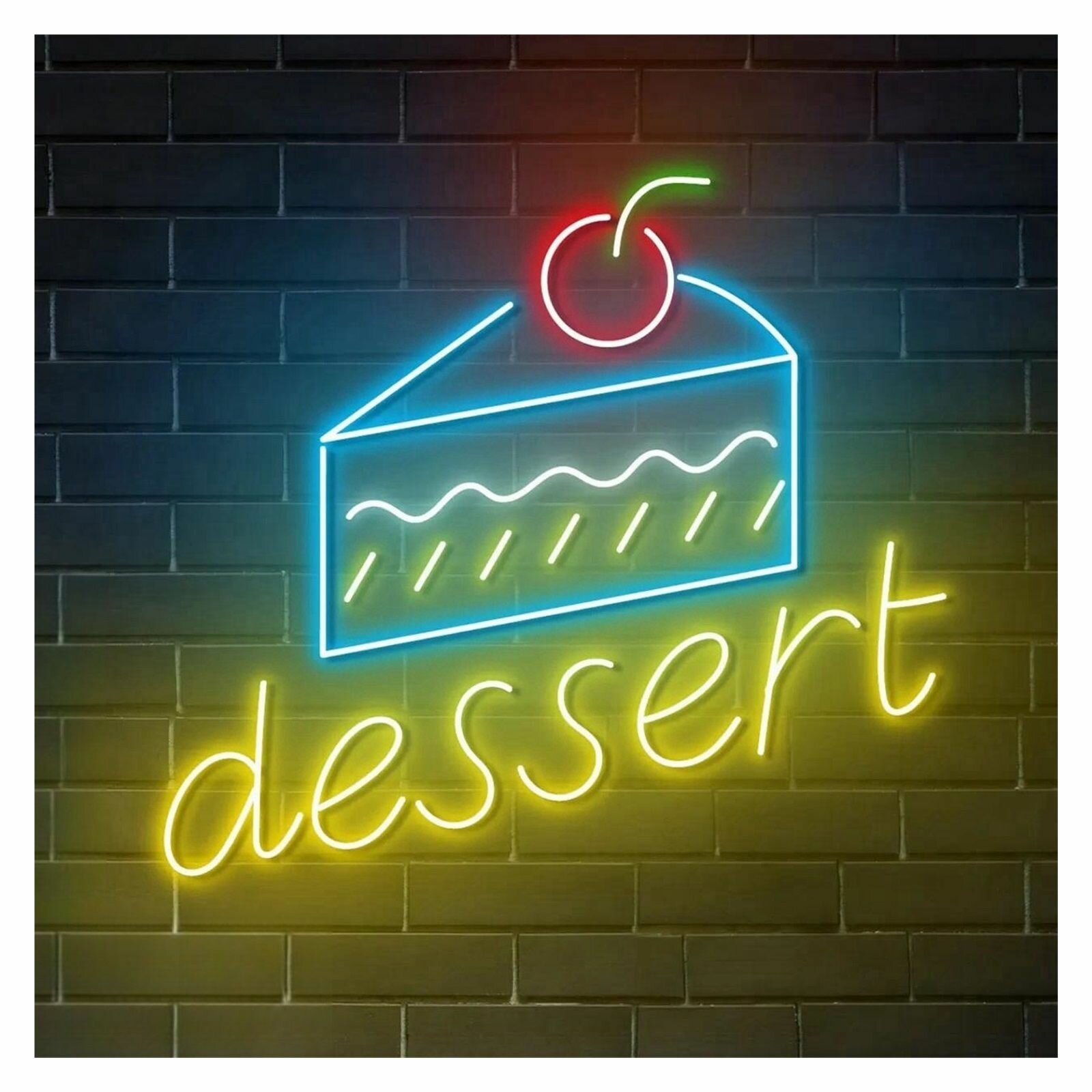 Dessert Декор Неоновой Вывески USB 40смх36см