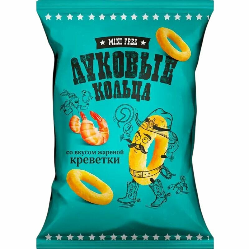 MiniFree Луковые кольца, жаренная креветка, 45 г