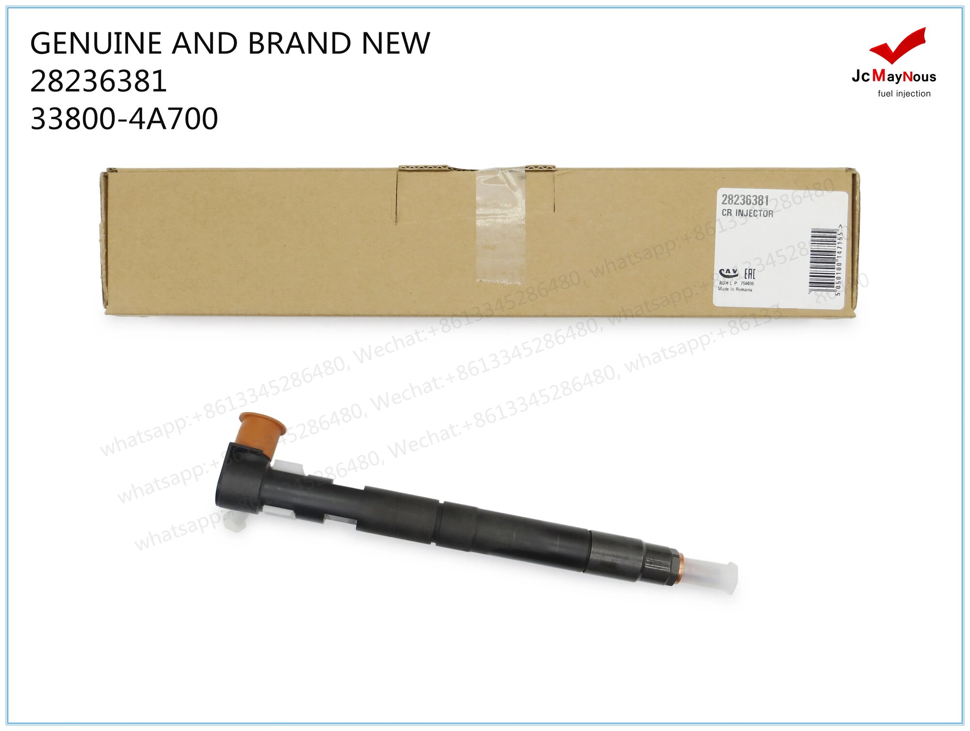 Топливная форсунка 33800-4A700 28236381 для Hyundai H-1 / Starex / i800 / iLoad / H300 2.5 CRDi D4CB