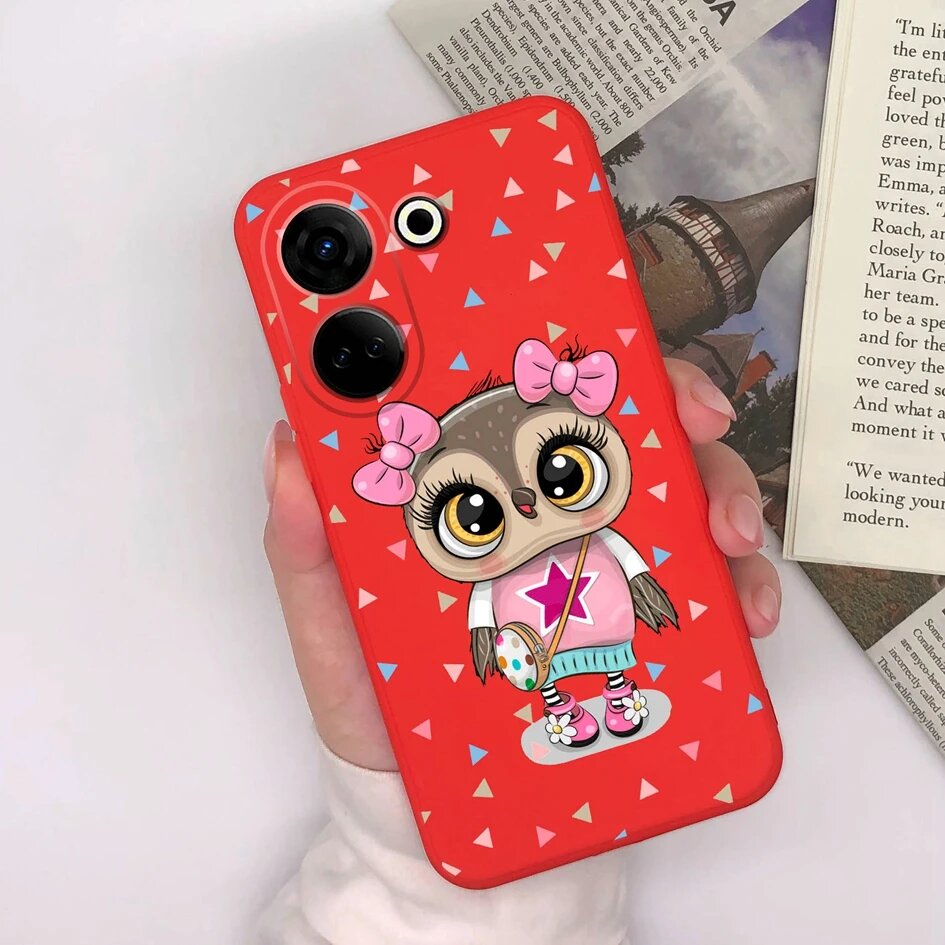 Чехол Tecno Camon 20 Pro 5G, красный, силикон