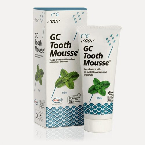 Изображение товара Мусс реминерализирующий GC Tooth Mousse с комплексом Recaldent, Мята, 35 мл