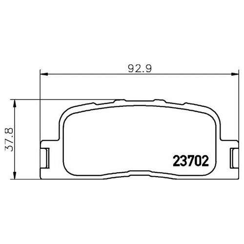 Комплект задних тормозных колодок Textar 2370201 для Chery A5 (2004-н. в.), Chery COWIN 3 (2010-н. в.), Chery E5 (2011-н. в.)