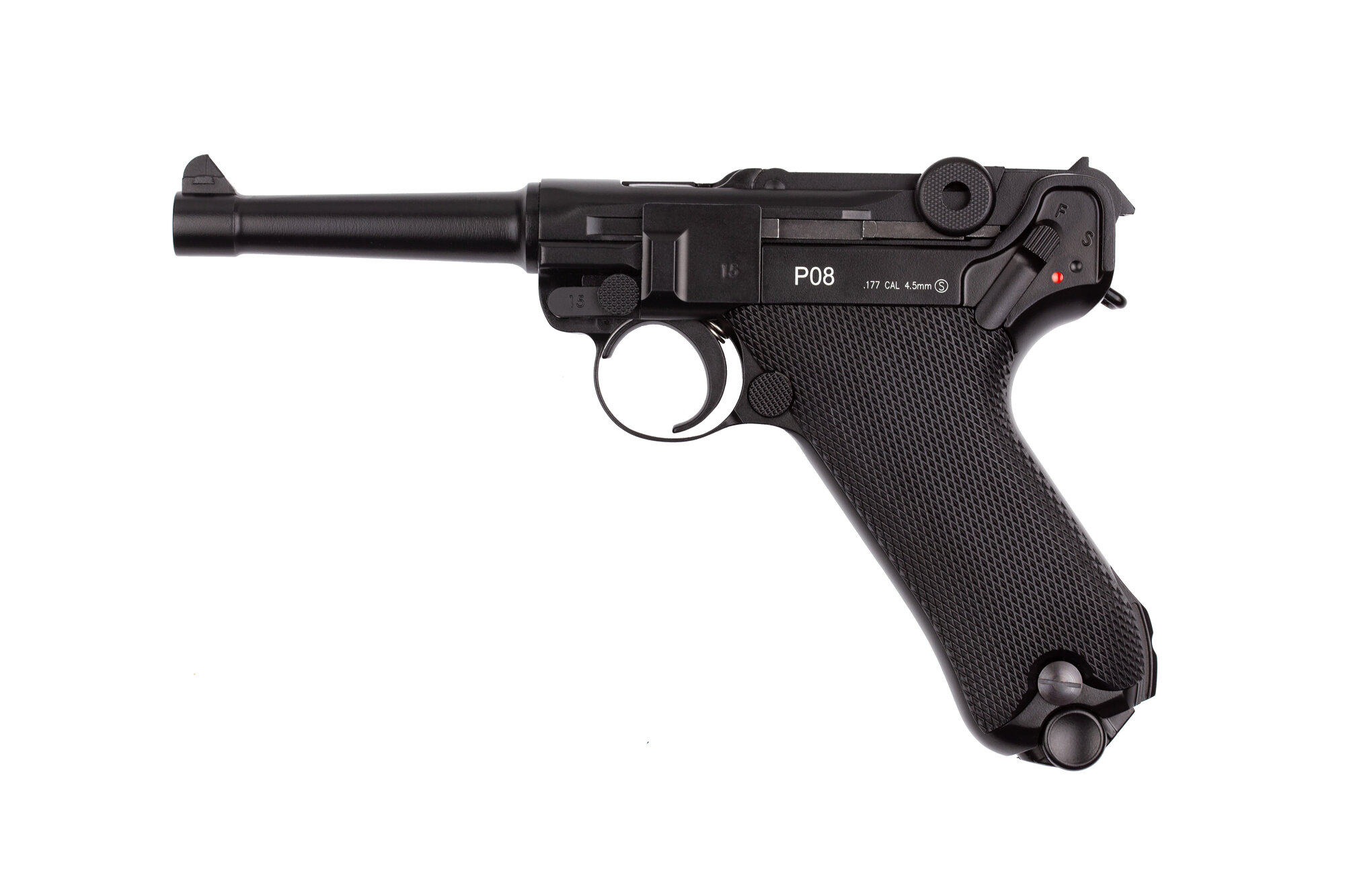 Пневматический пистолет KWC "P08" (парабеллум), Blowback, с имитацией отдачи — фото 1