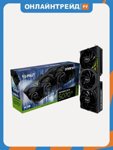Изображение товара Видеокарта Palit GeForce RTX 5070 Ti GAMINGPRO 16G, NE7507T019T2-GB2031A