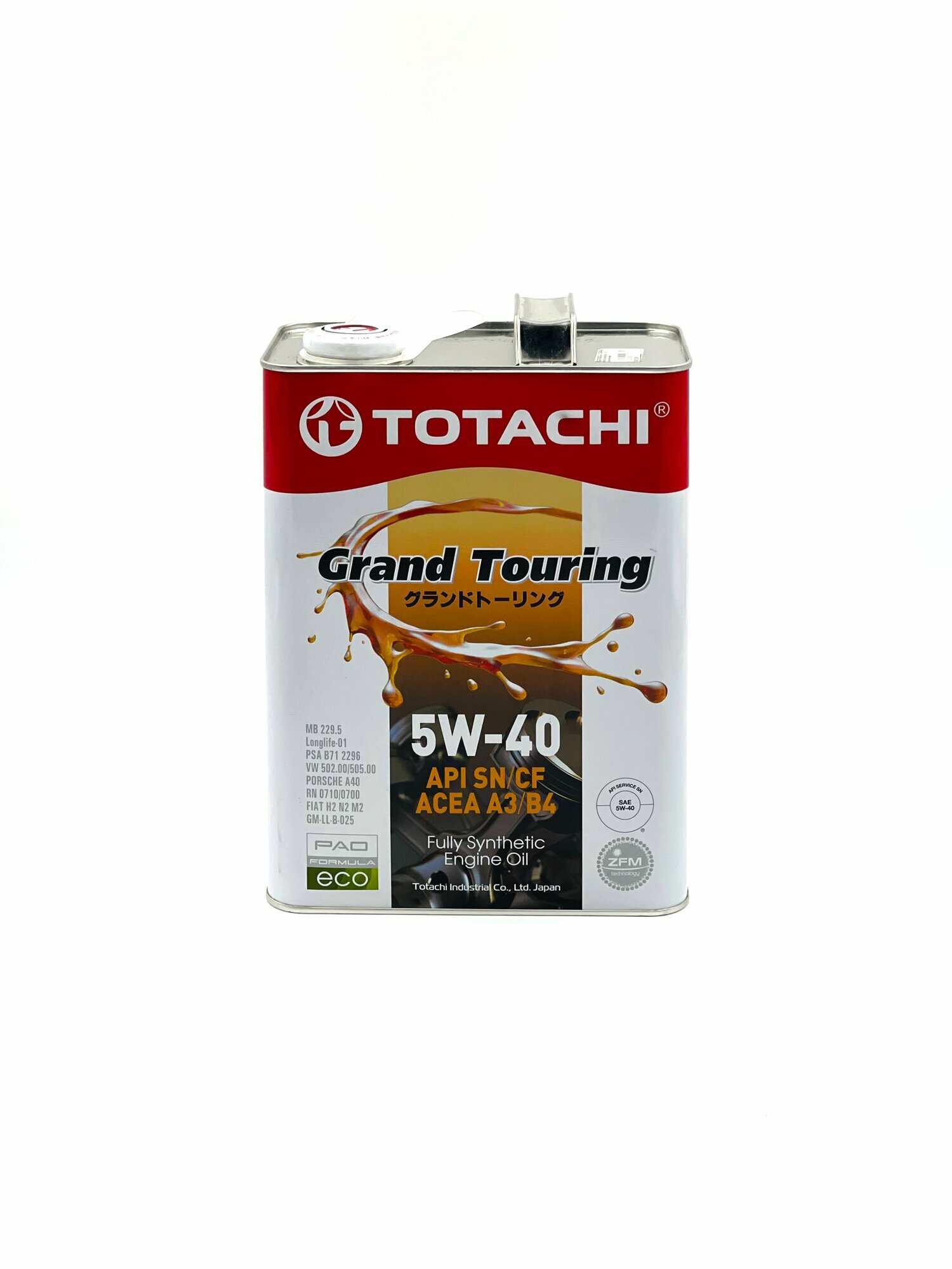 Масло моторное TOTACHI Grand Touring 5w-40, синтетическое 4л
