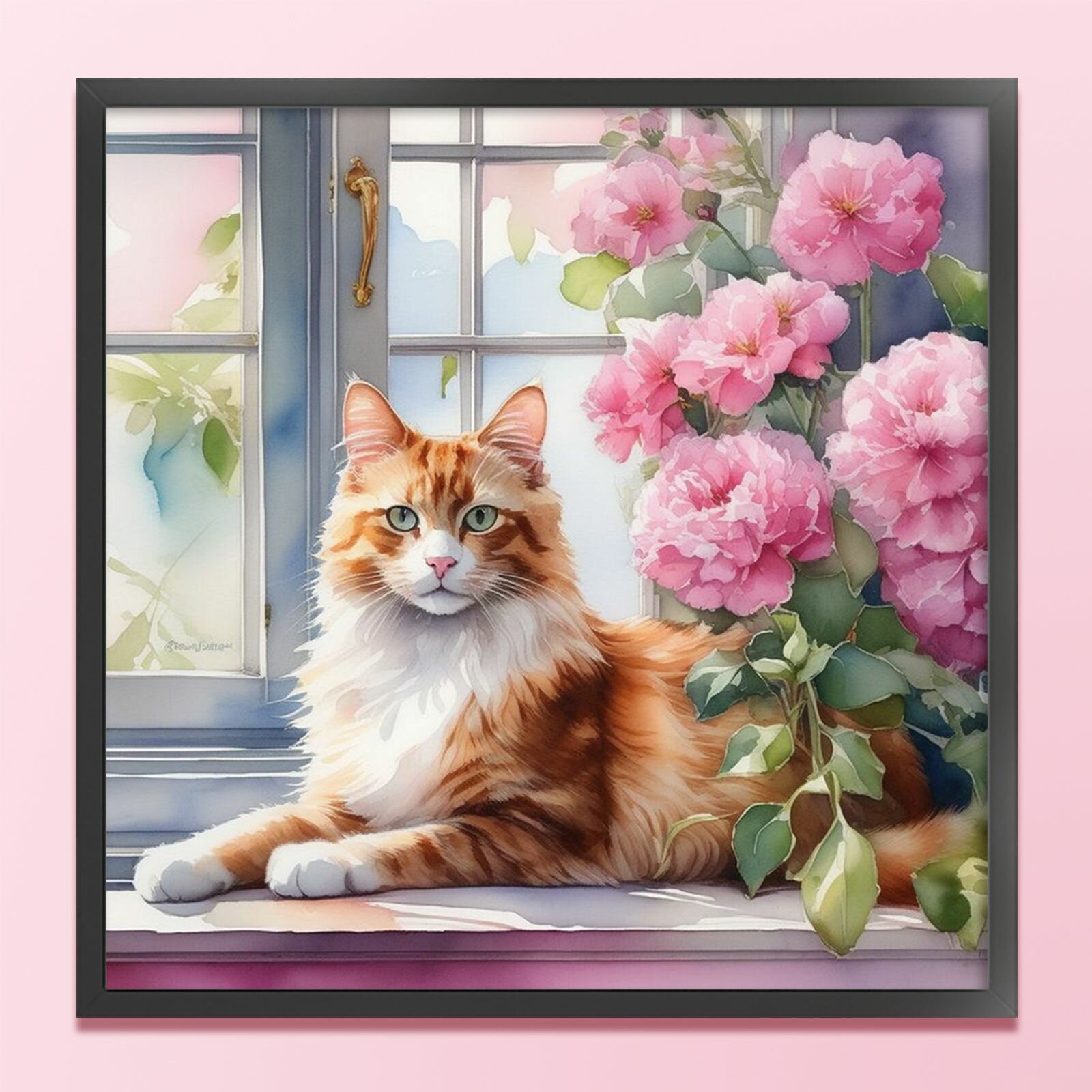 Вышитая картина животные набор 11CT хлопок 40x40 см