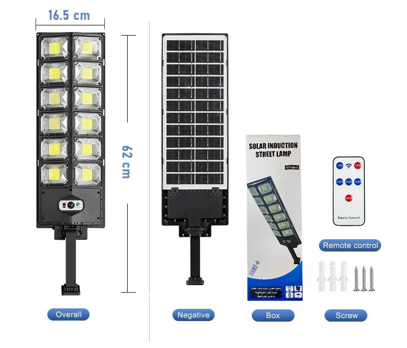 Солнечный уличный фонарь LED 804, W789B-6