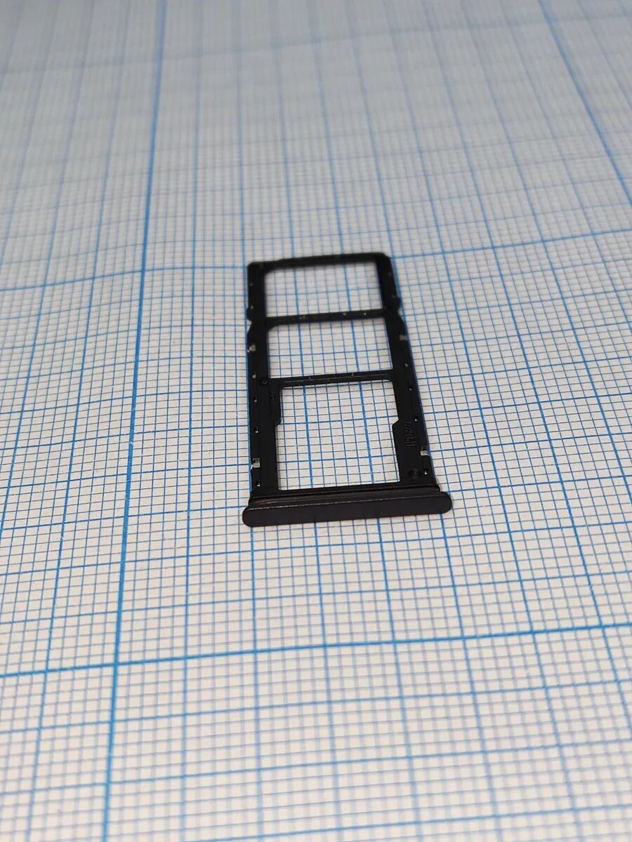 Держатель SIM-карты Xiaomi Poco M3 (черный) контейнер лоток слот