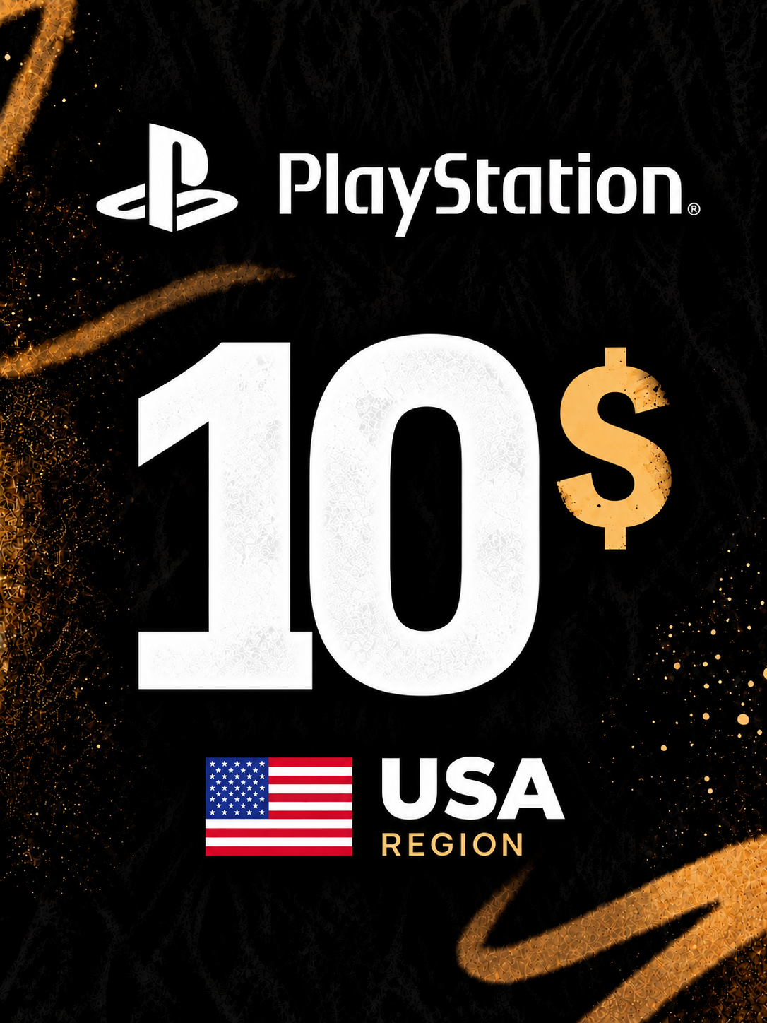 Подарочная карта PlayStation 10 USD Регион США | PSN Gift Card 10 USD USA | Пополнение PS Network на 10 Долларов Америка