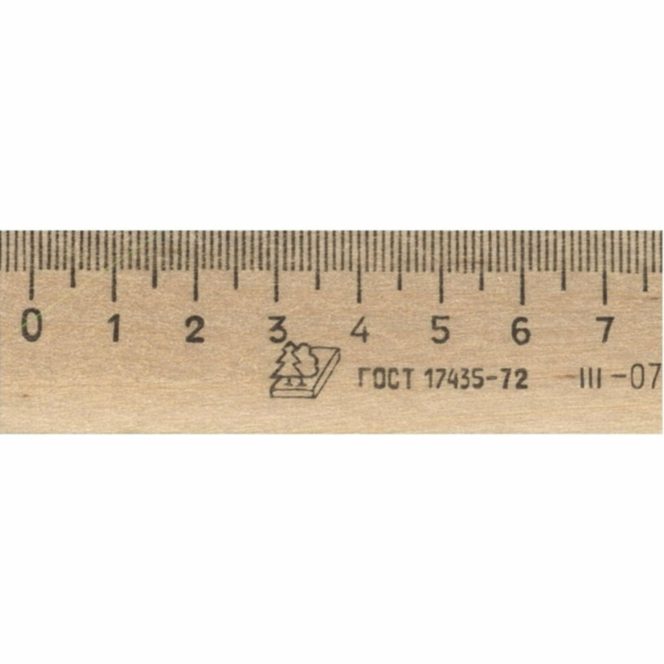 Линейка деревянная 30 см, ЛП-300, можга, С07, C07, 210051