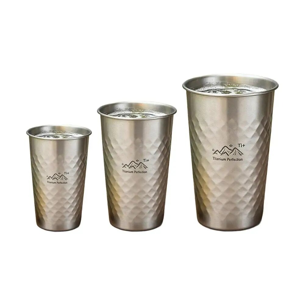 Титановая кружка для пикника 350-600 мл 3pcs