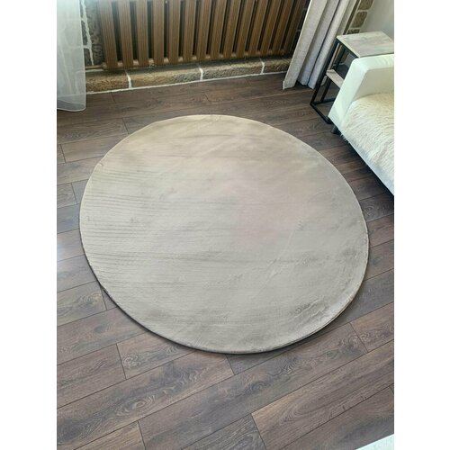 фото Ковер на пол carpetpal "мальдивский песок" круглый 1*1м