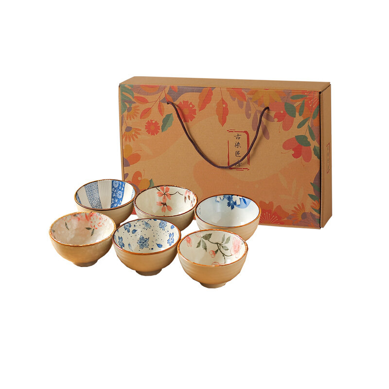 Набор пиал унисекс KAWASIMAYA, Gift box set combination, multicolor