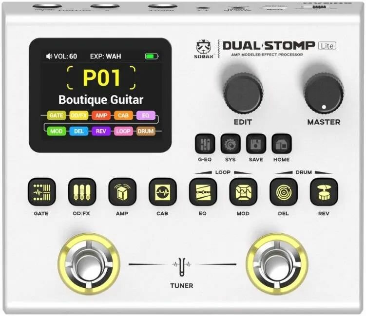 Процессор эффектов для электрогитары SORAN JME-02 Dual Stomp Lite