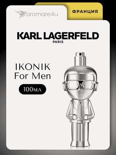 Изображение товара Духи мужские. Парфюмерная вода Karl Lagerfeld Ikonik Pour Homme. Карл Лагерфельд Иконик Хом. Для мужчин. 100мл.