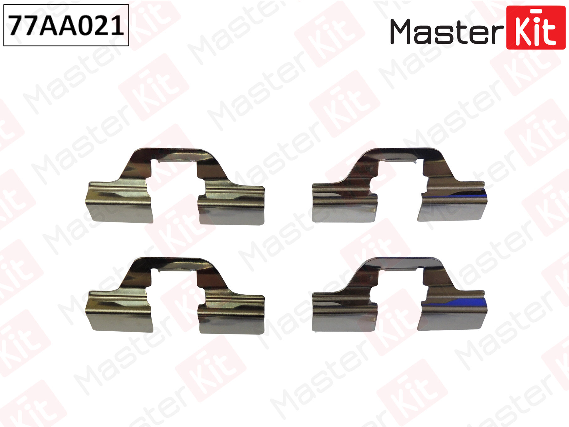 Комплект установочный тормозных колодок Skoda FABIA II (542) 2006 - 2014, MASTERKIT 77AA021