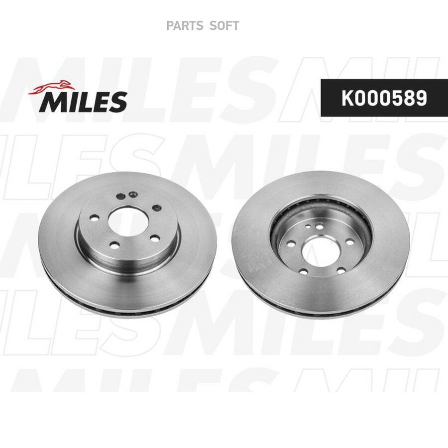 MILES K000589 Диск тормозной MERCEDES VIANO/VITO W639 2.0-3.7 03- передний вент. ()