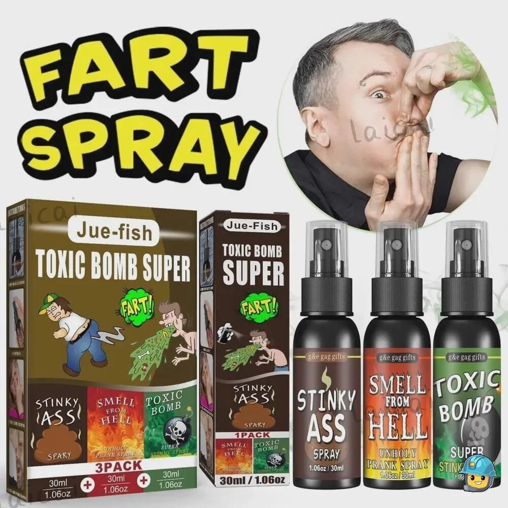 Dowmoo Fart Spray Poo Hell Bomb Smell День дурака Жидкая игрушка Spoof Smell Entertainment