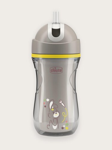 Изображение товара Поильник непроливайка детский Chicco Sport Cup от 14 месяцев 266 мл серый