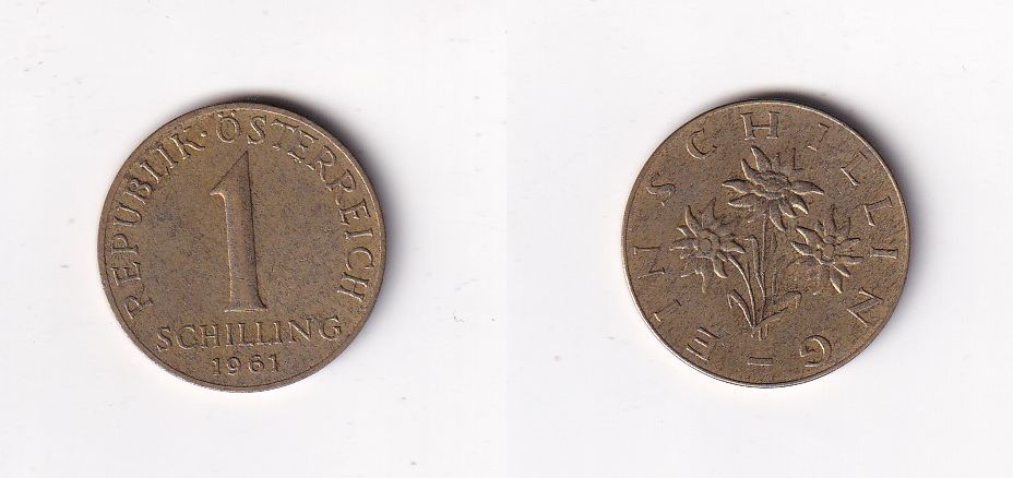 Австрия 1 шиллинг 1961 год
