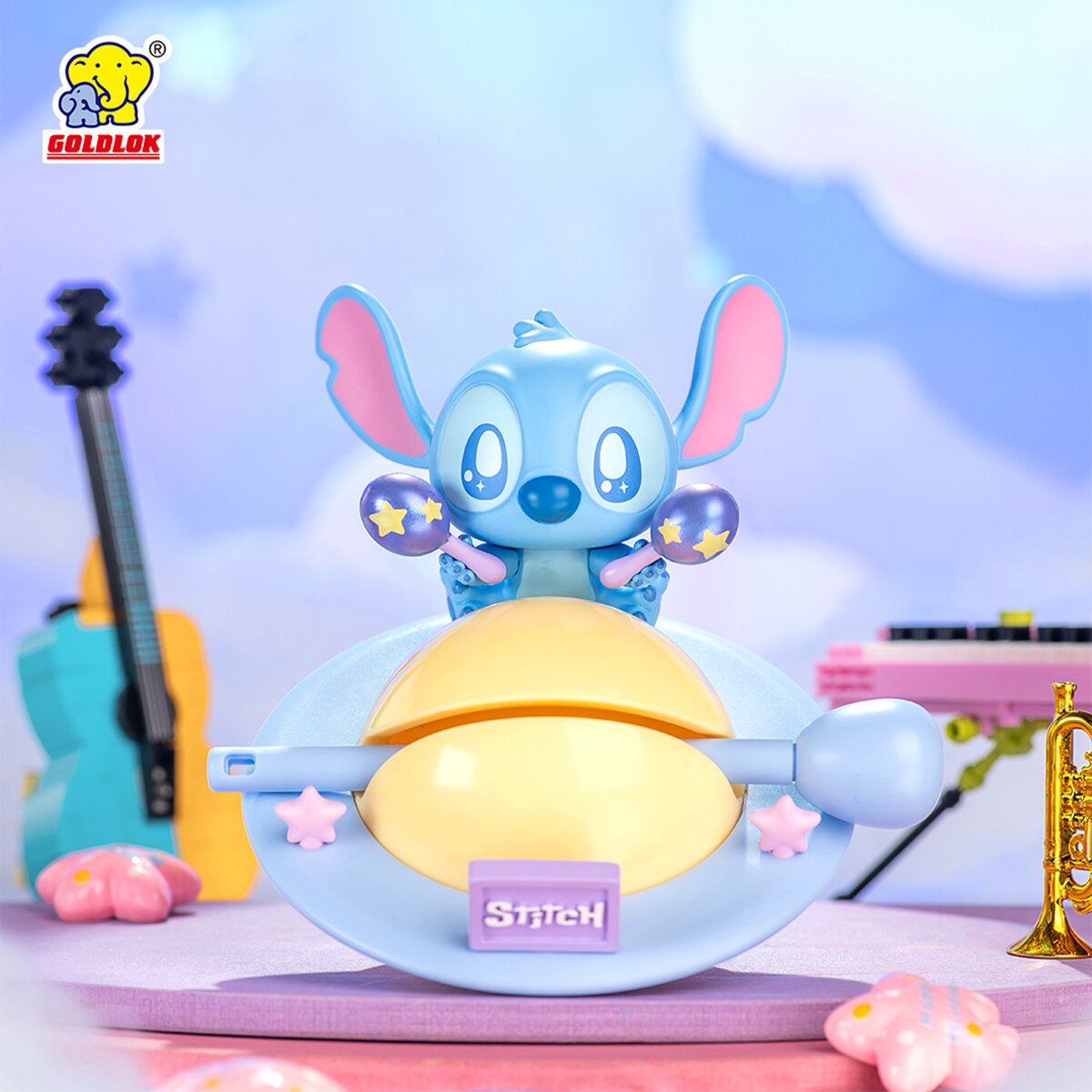 Disney Stitch Knock Knock Blind Box Figure, Collectible Toy, 7.5cm Height, Random Character, 85 characters