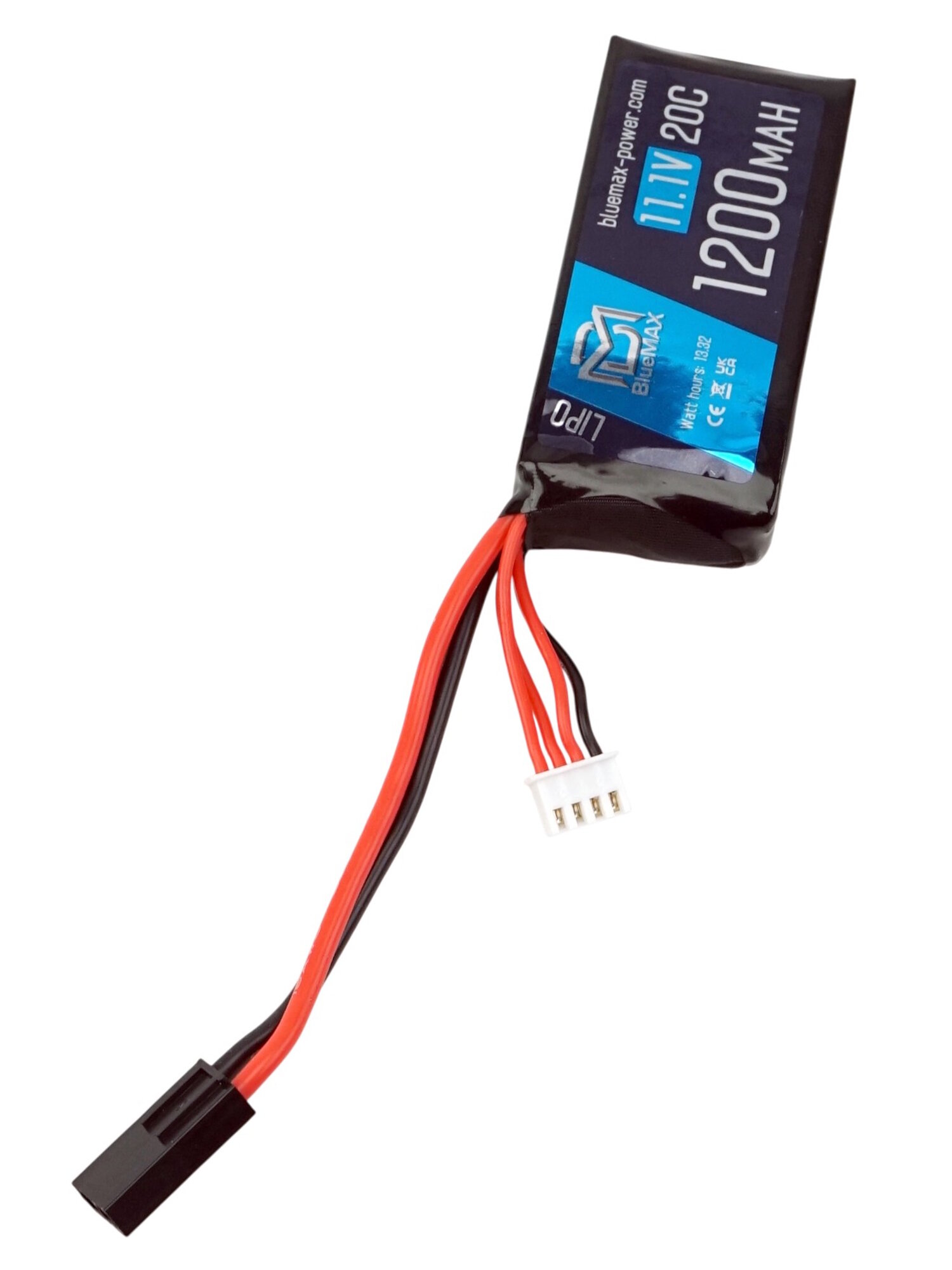 Аккумулятор BlueMAX Li-Po 11.1V 1200mah 20C PEQ/AN-15, 70x35x18,5 мм