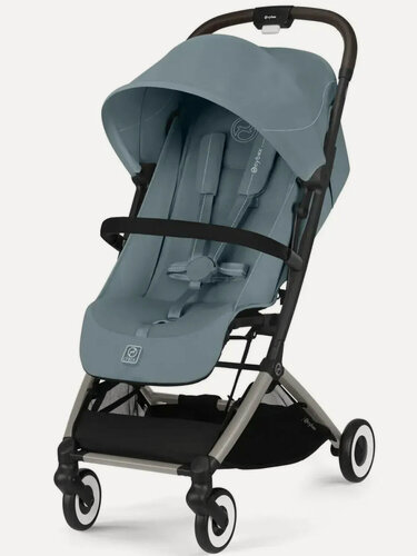 Изображение товара Коляска прогулочная Cybex Orfeo TPE Stormy Blue с дождевиком и бампером 525000337