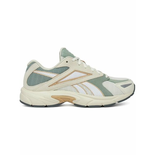 фото Кроссовки reebok road prime, полнота f, размер 8 us, бежевый/зеленый
