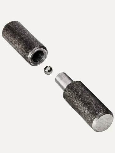 Изображение товара Петля гаражная Дарлинг 40х200 мм с шариком для ворот и гаража, сварная, черная, цилиндрическая, универсальная, 1 шт.