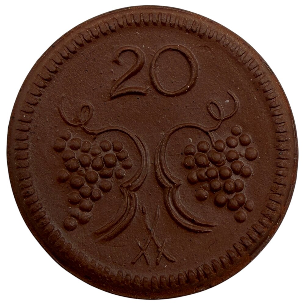 Германия, Веймарская республика, Мюнстерберг 20 пфеннигов 1921 г. (22 мм.)