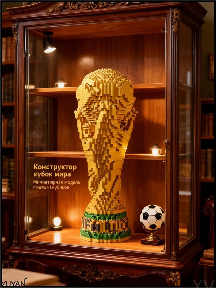 Пластиковый конструктор "Кубок мира" 800+ деталей