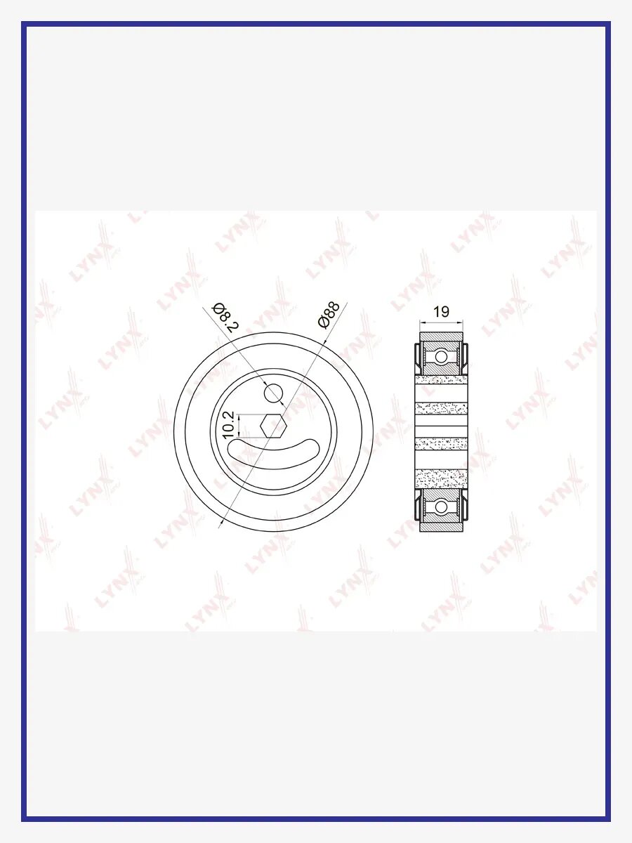 Натяжной ролик приводного ремня, арт. PB-5025