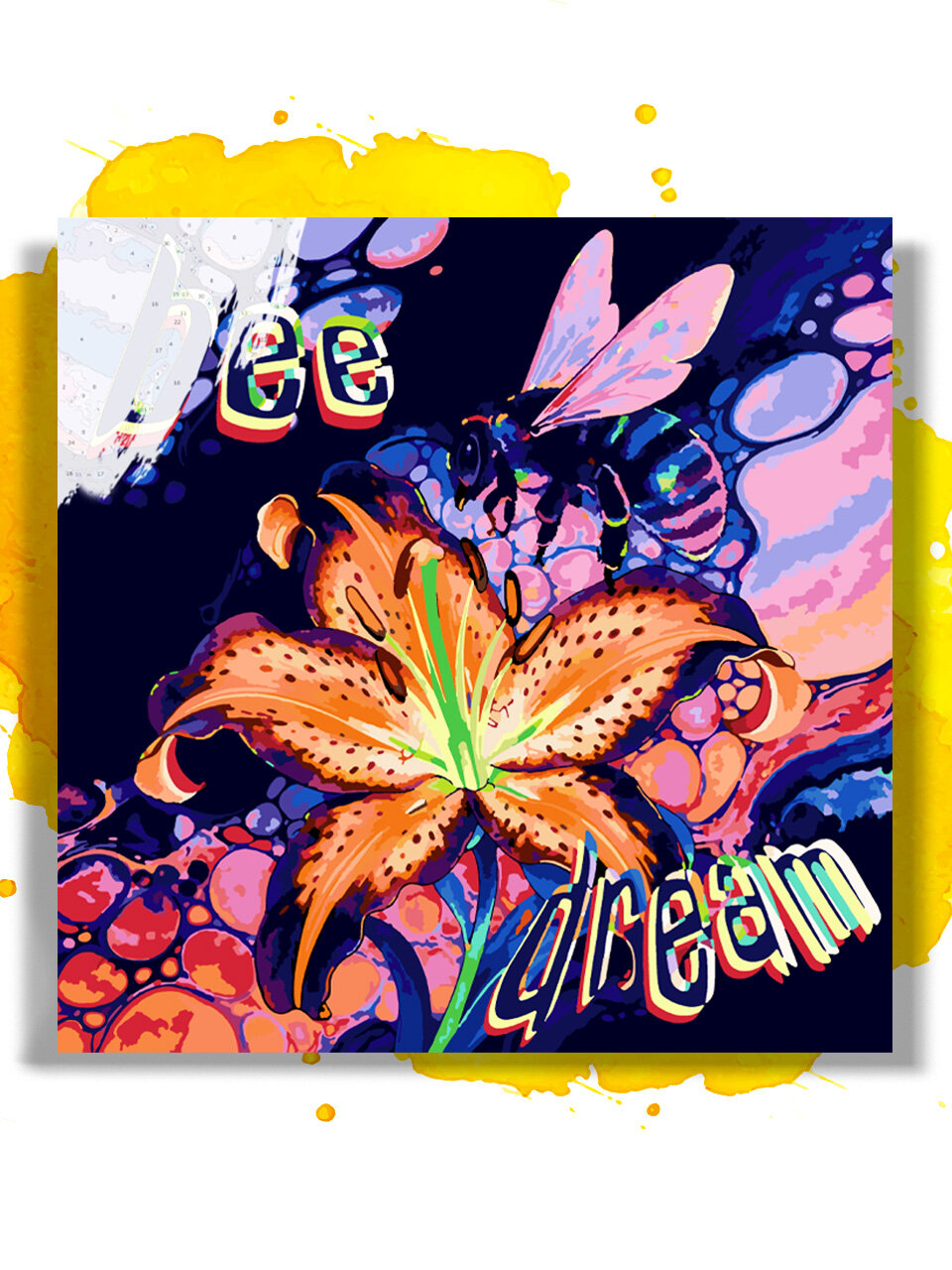 Картина по номерам на холсте Bee dream, 50 х 50 см