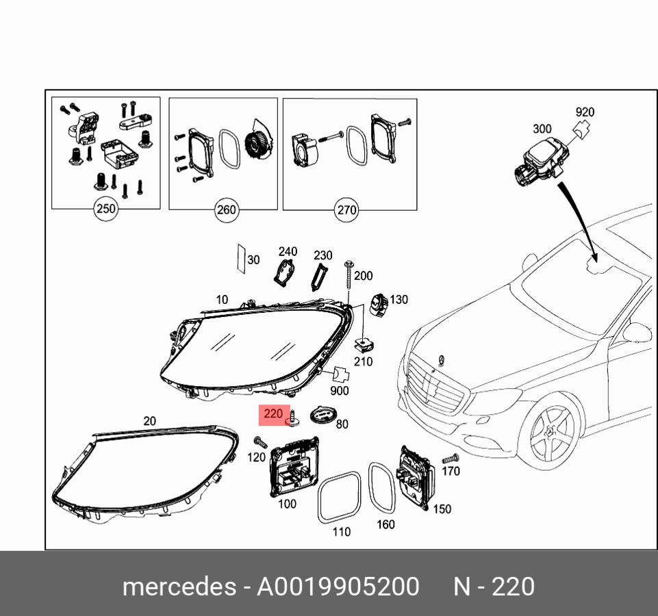 Болт м5. org (Mercedes 0019905200)