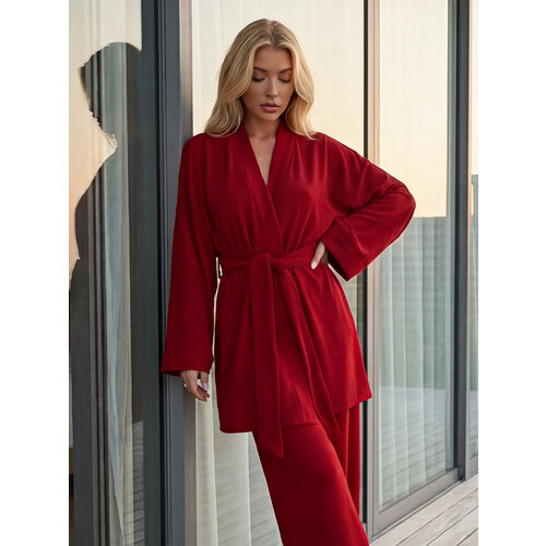 фото Пижама mimi pajamas new, размер xxxl, бордовый